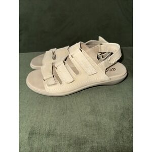 Ecco Womens Babette Tan Three Strap Slingback‎ Sandals EU 38 US 7